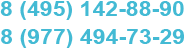8 (495) 142-88-90, 8 (977) 494-73-29